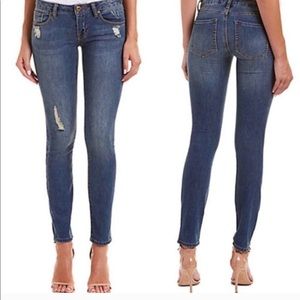 Cabi skinny destructed jeans